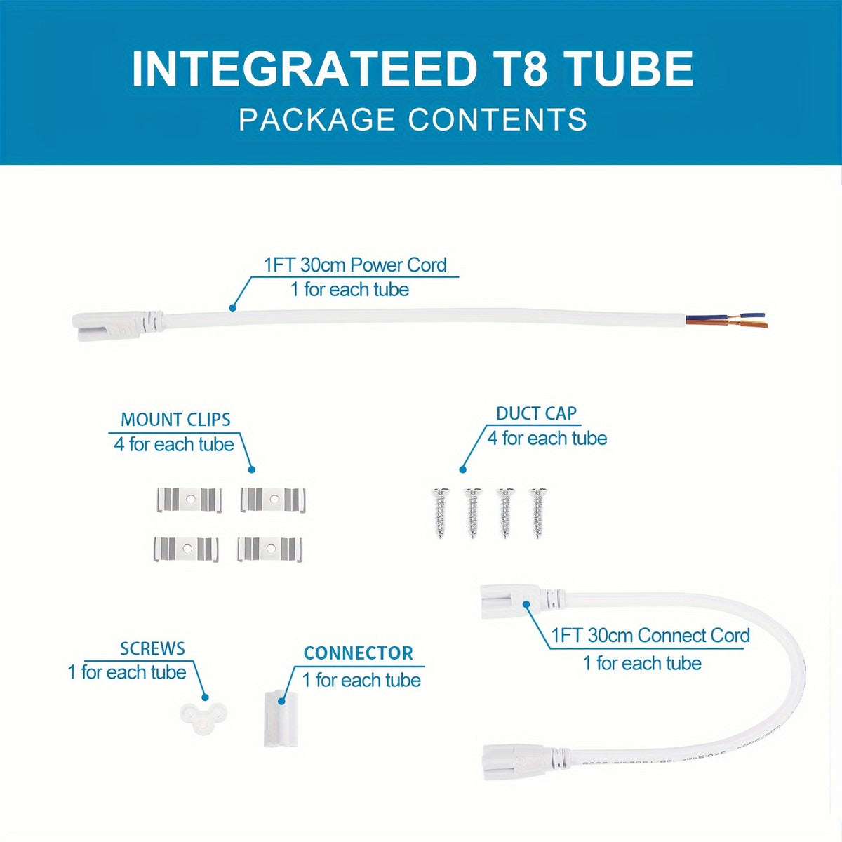 6pcs/lot T8 8ft Integrated LED Tube Light Bulbs 6000K, 120W 8Foot 96 Inch LED Shop Light Fixtures, V Shaped 4 Row Bulbs 2835 LED Chips, 14400lm High Brightness, for Warehouse Ceiling Garage Office Factory, AC 85-277V