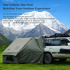 PAKICETUS Inflatable SUV Tailgate Tent with Air Pump for Quick Setup, 4-6 Person Model, Breathable Mesh for Smooth Ventilation, Windproof Oxford Fabric Inflatable Shelter, Suitable for Summer Glamping and Car Camping