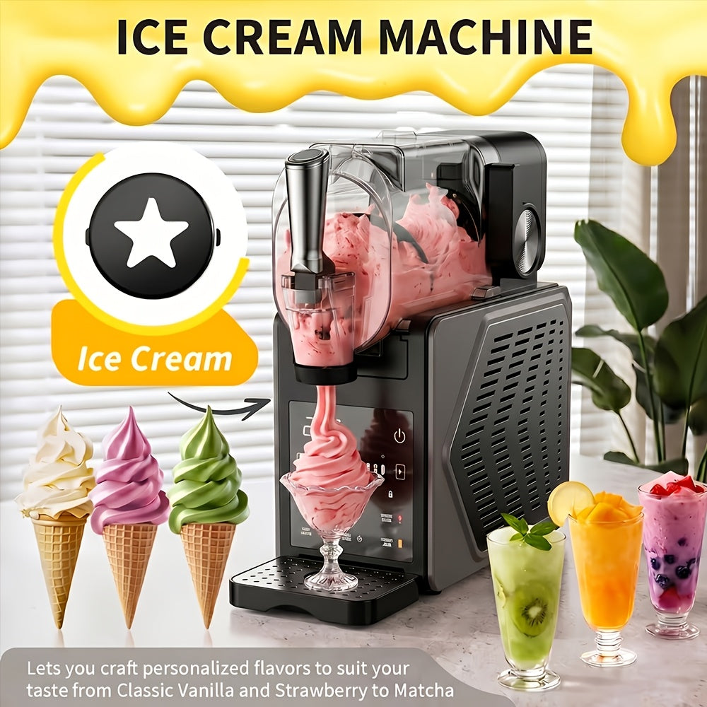 2-in-1 Ice Cream/Slush Machine, 5-in-1 Cold Drink Maker, Iced Tea Machine, 85-ounce Capacity, One-Touch Preset, No Ice Needed, Self-Cleaning - Easily Make Milkshakes, Margaritas, And More At Home