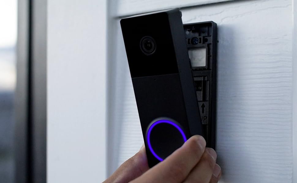 WYZE Wireless Duo Cam Video Doorbell (Chime Included), Battery Powered, 2K Full HD Video, 2 Cameras (People and Package), 2-Way Audio, Color Night Vision