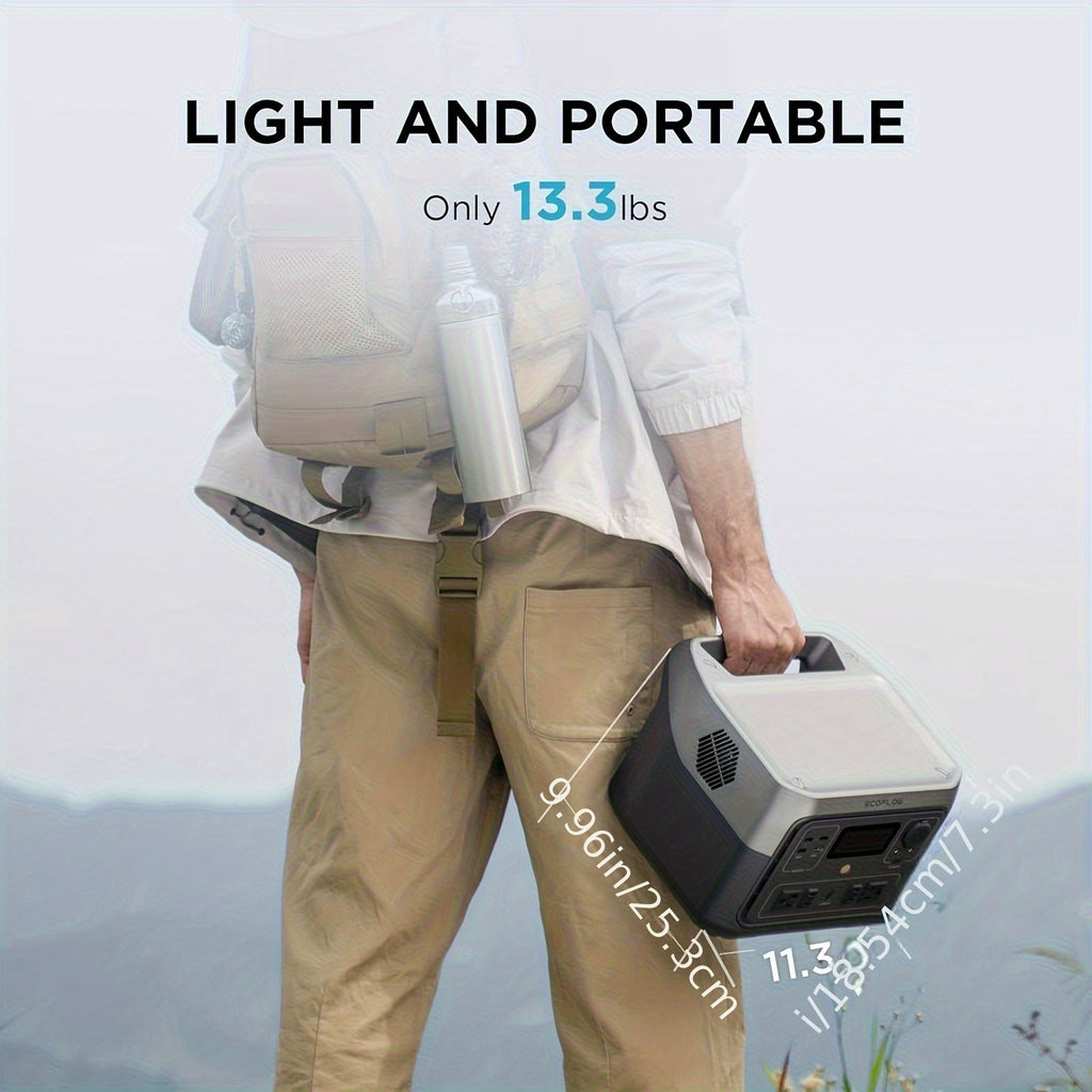 EcoFlow RIVER 2 Max 500 Portable Power Station, 499Wh LFP Battery Power Refurbished
