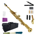 WUQIMUSC Alto And Soprano Saxophone | E-Flat Alto/B-Flat Soprano Available | Multiple Colors And Golden Lacquer End | Handcrafted | Full Kit with Case And Mouthpiece | Ideal Easter Gift for Friends, Him And Her Wind Instruments