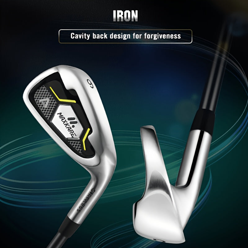 Complete 12pcs Golf Club Set: Right Handed, Unisex, Comes with Stand Bag And Headcovers