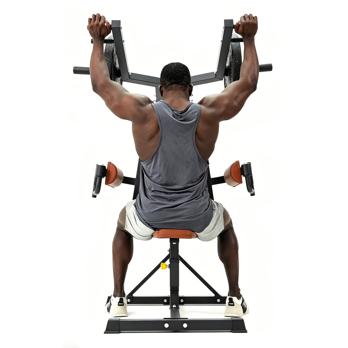 Shoulder Press Machine for Home Gym, Deltoid Strength Trainer with Adjustable Seat And Arm Handles, Heavy Duty Upper Body Workout Equipment