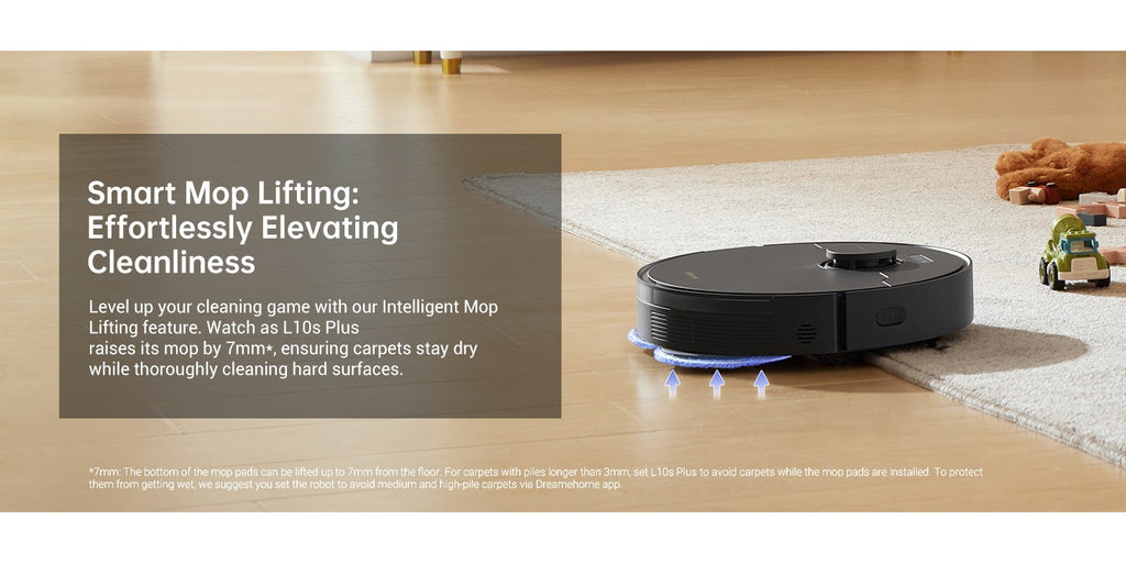 Refurbished DREAME L20 Ultra Robot Vacuum And Mop With Mop-Extend, Auto Mop Removal & Raising, Washing And Drying, 7000Pa Suction, Self-Emptying, Self-Refilling, AI Obstacle Avoidance