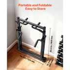 VEVOR Pull Up Bar, 330LBS Capacity Portable Pullup Bar Station, Pullup Bars Free Standing with Triangular Structure & Heavy-Duty Steel Tube, 9 Level Height Adjustment Gravity Fitness for Arms, Back