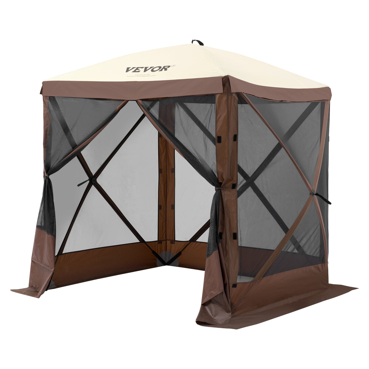 Pop-Up Screen Gazebo Tent by VEVOR, Removable Privacy Panels for Camping, Picnics and Backyard Gatherings