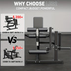 Leg Extension And Curl Machine, Lower Body Special Leg Machine, Leg Rotary Extension for Thigh, Adjustable Leg Exercise Bench with Plate Loaded