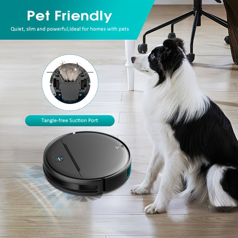 [Birthday Holiday Gifts] Omeser 5000Pa Suction And Drag Integrated Sweeper, Home Intelligent Cleaning Robot, With App/ Voice Control, Automatic Charging, Suitable For Hard Floor, Pet Hair, Carpet Wet/Dry, Fixed Time, Anti-Fall And Anti-Collision, Birthday