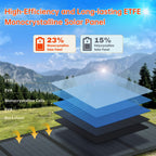 400W Foldable Solar Panel Kit — Adjustable Rack for RV Travel, Van Life, Camping and Emergency Power