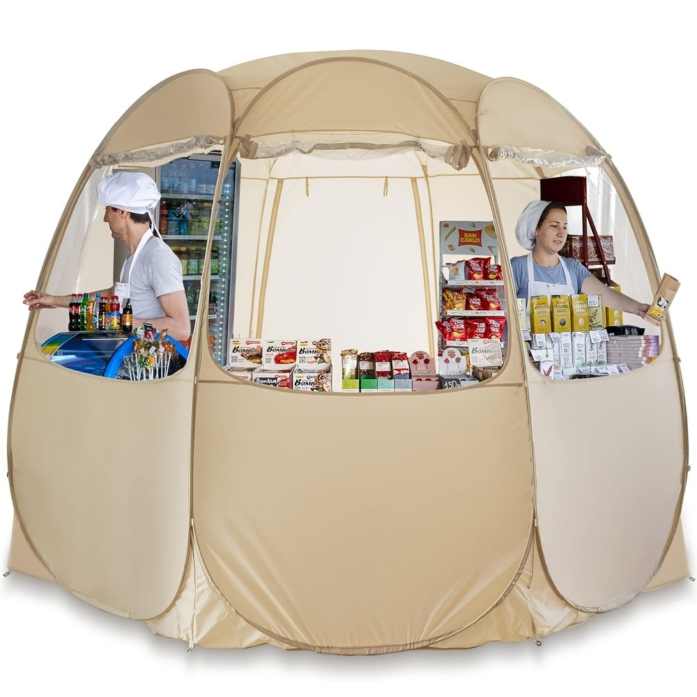 Pop Up Canopy Tent - Vendor Booth Event Tent - Pop Up Canopy for Commercial Activity - Camping Gazebos - Beige