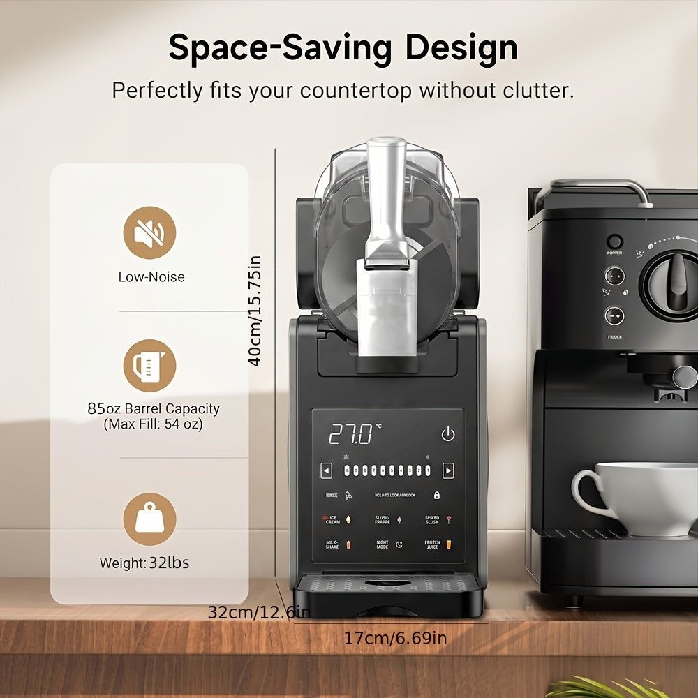 2-in-1 Ice Cream/Slush Machine, 5-in-1 Cold Drink Maker, Iced Tea Machine, 85-ounce Capacity, One-Touch Preset, No Ice Needed, Self-Cleaning - Easily Make Milkshakes, Margaritas, And More At Home