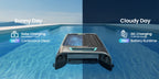 Robotic Pool Skimmer AIPER Surfer S2 for Continuous Surface Cleaning with Solar and USB Charging