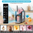 BAOTREE 5-In-1 Cold Drink Maker, 2-In-1 Ice Cream/Smoothie Machine, 88Oz Capacity, One-Touch Preset, No Ice Required, Self-Cleaning - Easily Make Milkshakes, Margaritas, And More at Home