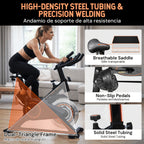 1pc Heavy-Duty Magnetic Bike for Home Gym - Adjustable Magnetic & Belt Drive System, Quiet Indoor Cycling Bike with Magnetic Brakes, Suitable for Home Gyms, Rehabilitation Training, for Home Fitness Equipment, Christmas Gifts
