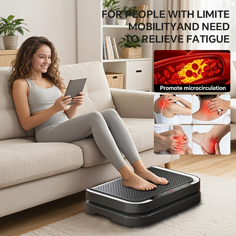 PJ Vibration Board Fitness Equipment Is Used for Drainage And Promoting Microcirculation. It Is A Home-use Vibration Fitness Platform Suitable for Both Men And Women, Equipped with 7 Types Of LED Lights, (with A Weight Capacity Of 440 Pounds)