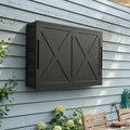 Outdoor TV Enclosure, 55 Inch Outdoor TV Cover Weatherproof, Hard Plastic TV Box with Frosted Panel, Adjustable Wall Mount Bracket for Yard/Swimming Pool (36-55Inch)