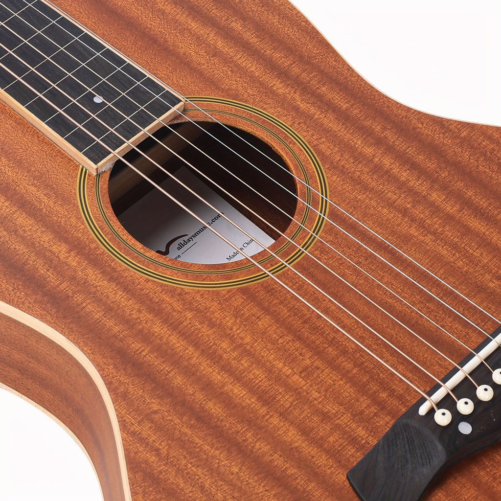 ADM TG-A8 Hawaiian Weissenborn Classic Acoustic Lap Steel Guitar for Beginner Or Musician, Teardrop Design, Ddrop Design