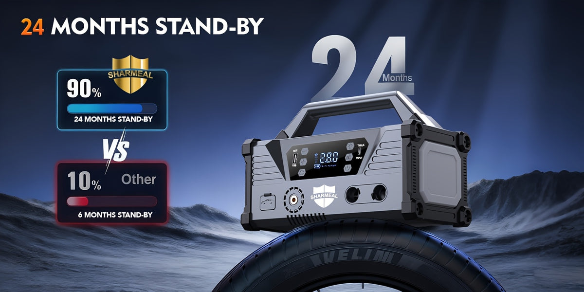 15-in-1 Jump Starter with Air Compressor 26000A 160PSI 30W Charging, Portable Car Battery Jump Starter (All Gas/All Diesel) Jump Box Car Battery Jumper Starter Portable Jumper Cables, LED Lights, Battery Chargers, Winter Essentials, Holiday Gifts.