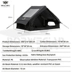 4-6 Person Inflatable Camping Tent - Easy-To-Set-Up Family Outdoor Tent with Sunshade, Windproof, Heat Insulation, And Mosquito Protection. High-Quality Design, Suitable for All Seasons, Includes Storage Bag, Air Conditioning Vent, And Chimney