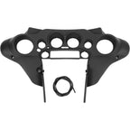 Front Inner Outer Fairing Compatible with 1996-2013 Davidson Touring Street Glide Electra Glide Models Black (Plastic)