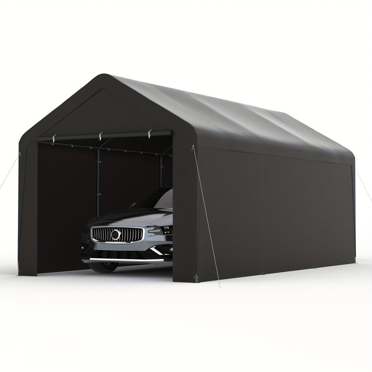 Carport Tent Car Ports Party Tent Heavy Duty Car Tent Car Shelter 10x20 Portable Garage Metal Storage Shelter Outdoor Event Tent Sun Shade with Removable Sidewalls & Doors, 230g Water-resistant PE Cover