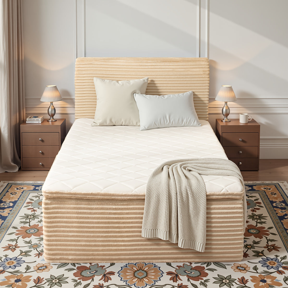 No Assembly Sofa Bed, All-in-One Design Shipped In A Compact Box. Unpack, Allow To Expand, And Use Same Day. Plush Fabric Bed & Couch With High Resilience Foam, For Living Room, Bedroom, Studio (Queen, Full, Twin)