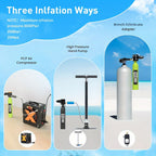 HOUVAN 16.91 oz Mini Diving Tanks Aluminum Alloy Diving Oxygen Cylinder Suitable For Underwater Photography, Underwater Recreation, Snorkeling Practice, Perfect | Portable Shallow Diving Cylinder | Boat Backup Air Source | Snorkeling Diving Tank