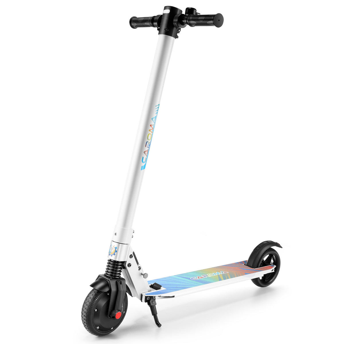 Caroma Rated 250W ( Peak 420W ) Electric Scooter, 15.5-25 Miles Range & 15.5-20 Mph, LED Display, Dual Braking System, Foldable Commute Electric Scooter