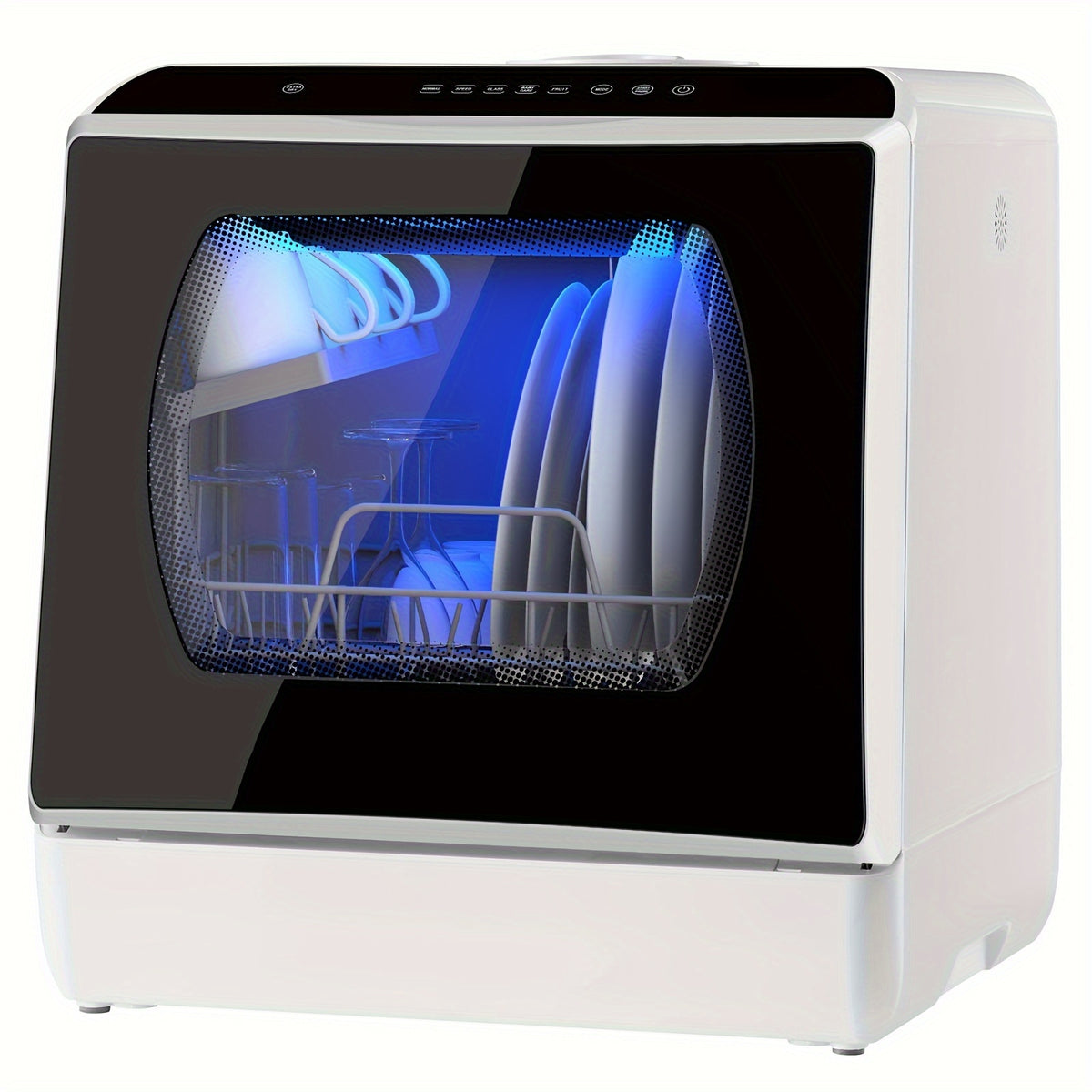 Portable Countertop Dishwasher, 5+1 Program Compact Mini Dishwasher With 5-Liter Built-in Water Tank And Air Dry Function, Dual Water Supply Mode, Ideal For Apartments And RVs