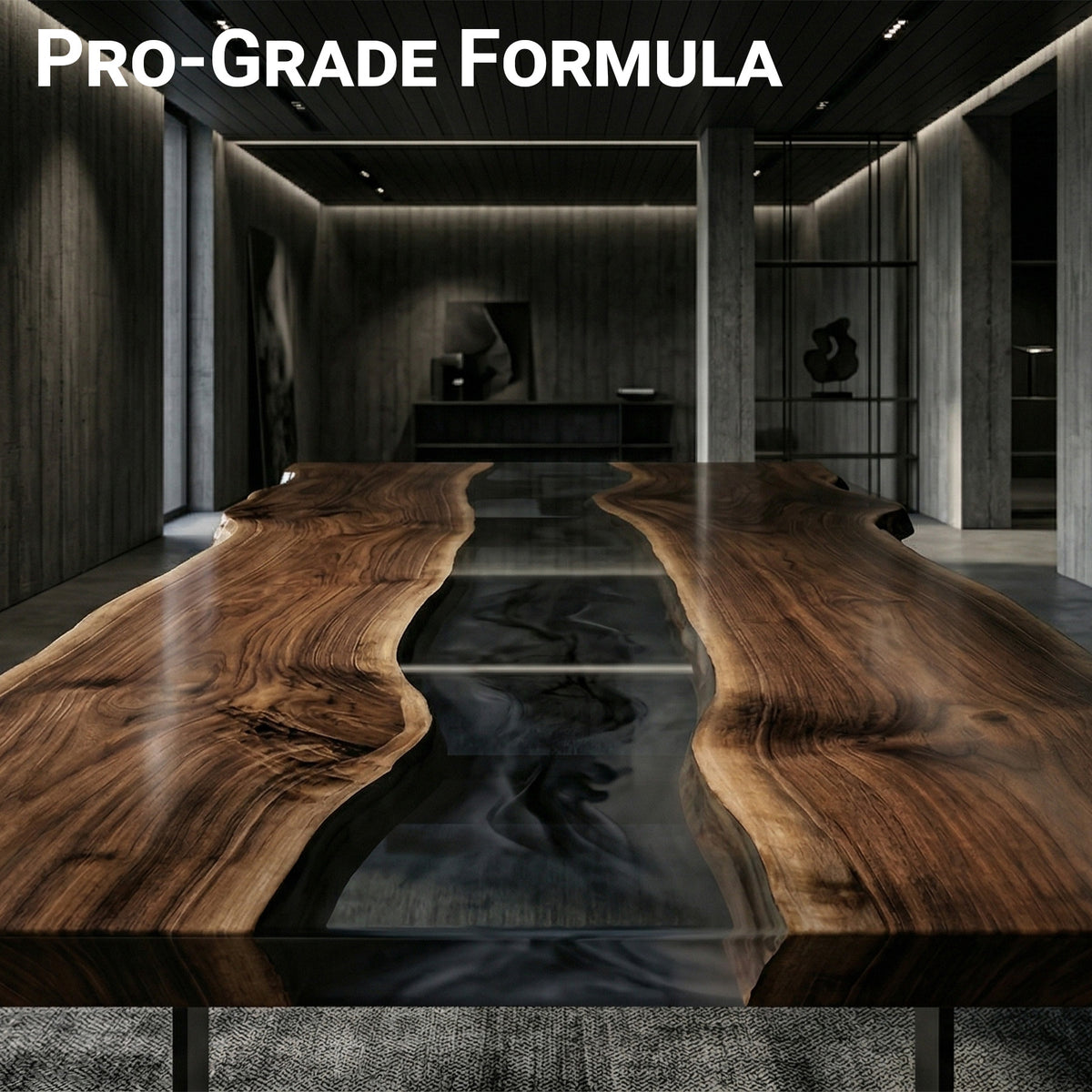 Deep Pour Epoxy Resin by POURLA, 3 Gallon Kit for 2–4 Inch River Tables and Casting Projects