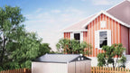 12x20x9.3/12x14/6x4ft Metal Storage Shed - Outdoor Garden Shed Kit, Lockable Tool Shed, Backyard Shed with Double Hinged Doors, 4 Windows, Carport for Car, Truck, Bike and Lawn Mower & Equipment, Brown