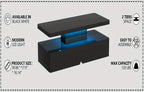 Modern LED Coffee Table for Living Rooms and Patios in Black or White with 16-Color Lighting