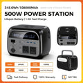 Ctolity Peak 1000W, Rate 500W Portable Power Station, 345Wh LifePo4 Battery, UPS Function, Pure Sine Wave, Backup Power for Home Blackout/ RV/ Camping, Emergency Power Supply, Compact Design, Durable Construction, Cell Phone Battery Charger