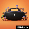 Skullcandy Barrel Bluetooth Boombox Speaker with LED Lightshow Mode – Water-Resistant Wireless Portable Speaker, Party Speaker, Outdoor Speaker, with USB-C & USB-A Charging Output, Carry Strap Not Included (Black) (80% New)