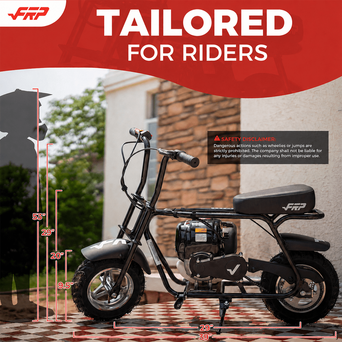 39cc 4-Stroke Gas Powered Mini Dirt Bike, No Fuel Mixing Required, Tool-Free Assembly, Heat Shield Protection, Top Speed 17 MPH, Off-Road Trail Pit Bike for Backyard Adventure, Birthday Gift Idea