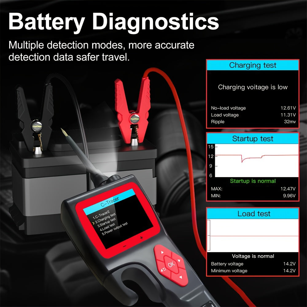 P200 Power Circuit Probe Kit, 9-30V Automotive Circuit Tester, Circuit Breaker Finder, Multimeter, Activating Component, Relay Test, Fuel Injector Tester, Oscilloscope, 0-5V Power