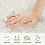 Dyonery 6/8/10 lnch Memory Foam Mattress, Green Tea Gel Infused Mattress in a Box, Breathable Bamboo Cover, Twin Full Queen King Size