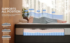 12-inch Full-filled Mattress, Queen Or King Size - Full-size Mattress with Memory Foam And Independent Springs, Medium-firmness, Suitable for Heavy Sleepers - Durable Mattress, Comfortable Bedroom Style, Ergonomically Designed.