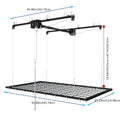 Heavy-Duty Overhead Garage Storage Rack Compatible for High Ceilings 10-12ft, 3x6ft All-Steel Shelving Unit with Safety Lock (Installation Required) - 270 Capacity Per Panel, Carbon Steel Construction for Attic, Workshop, Garage - Space-Saving