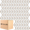 [Wedding Party Favor] 150pcs 4 Inch Wedding Tambourine Bulk Drum for Adults Hand Held Percussion Gift Wood Metal Jingles Musical Educational Drum Instrument for Church Wedding Party Favor