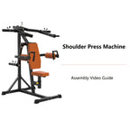 Shoulder Press Machine for Home Gym, Deltoid Strength Trainer with Adjustable Seat And Arm Handles, Heavy Duty Upper Body Workout Equipment