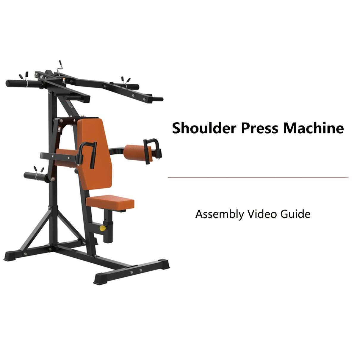Shoulder Press Machine for Home Gym, Deltoid Strength Trainer with Adjustable Seat And Arm Handles, Heavy Duty Upper Body Workout Equipment