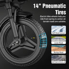 Electric Bike for Adults Teens, 749W Peak Folding Ebike, 25MPH & 25Miles, 48V 15A Portable Electric Mini Bike, Dual Suspension, Commuting Ebike with R-seat