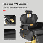 [Hydraulic Recline Chair] Salon Chair Barber Chair Hydraulic Recline Barber Chairs Hair Chair for Barbershop Hair Salon Equipment Styling Chair with Heavy Duty Hydraulic Pump