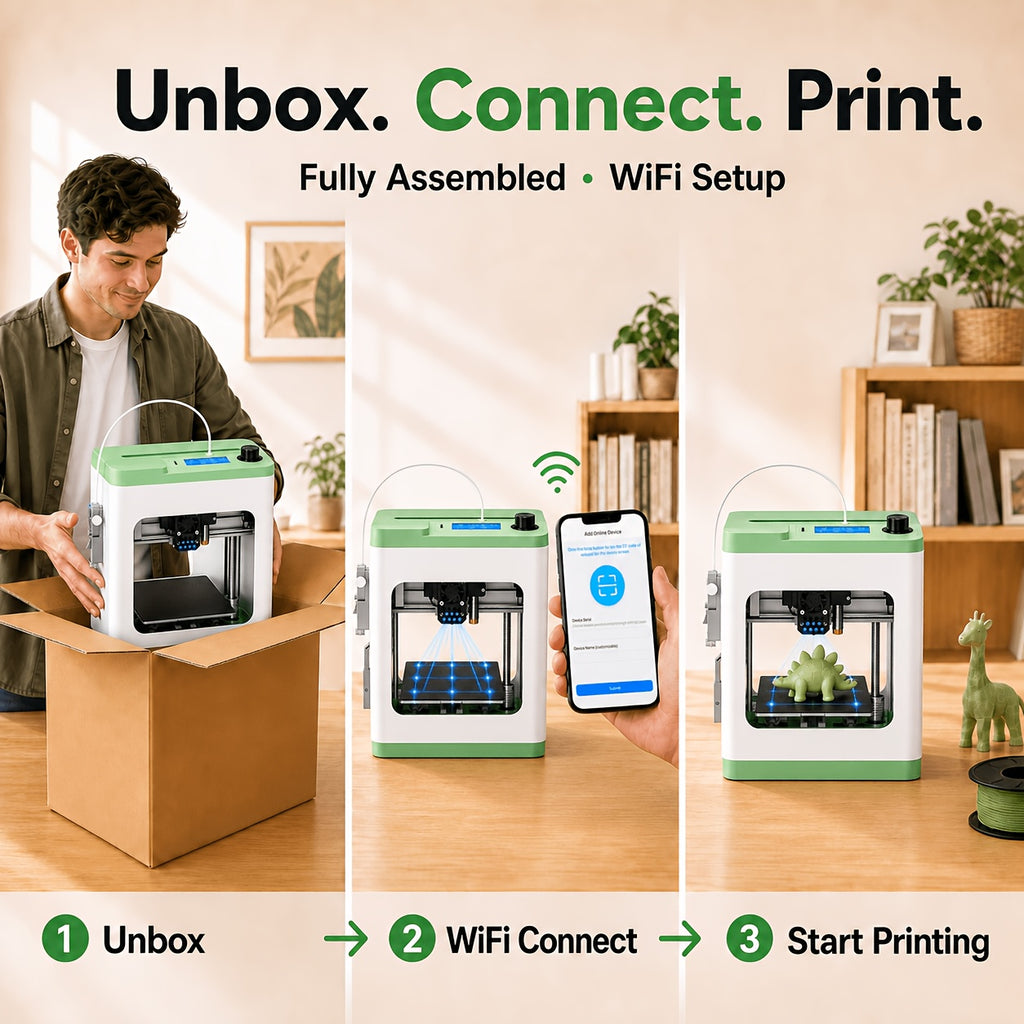 [Wi-Fi Cloud Printing] 3D Printer Machine Tina2S V12, Impresora 3d Featuring Wi-Fi Cloud Printing Function, Fully Assembled And Automatically Leveled 3D Printer, Suitable for Beginners, with High Precision Printing And Reduced Waste