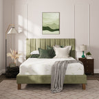 Dyonery 6/8/10 lnch Memory Foam Mattress, Green Tea Gel Infused Mattress in a Box, Breathable Bamboo Cover, Twin Full Queen King Size
