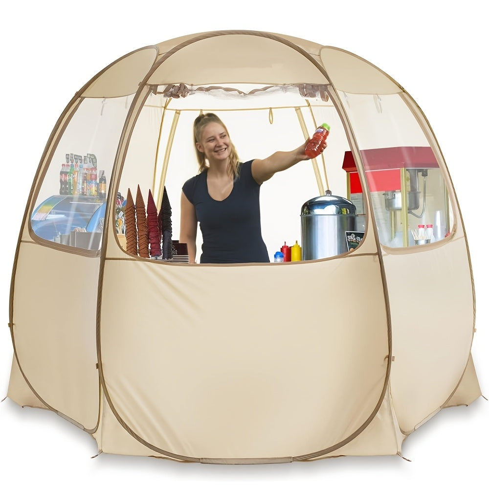 Pop Up Canopy Tent - Vendor Booth Event Tent - Pop Up Canopy for Commercial Activity - Camping Gazebos - Beige