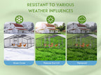 Large Metal Chicken Coop & Enclosure Kit, Featuring Climbing Perches, Wire Mesh Siding, And A Waterproof, UV-Resistant Canopy, Advanced Series Outdoor Walk-in Run, Suitable For Chickens, Ducks, Rabbits, And Dogs