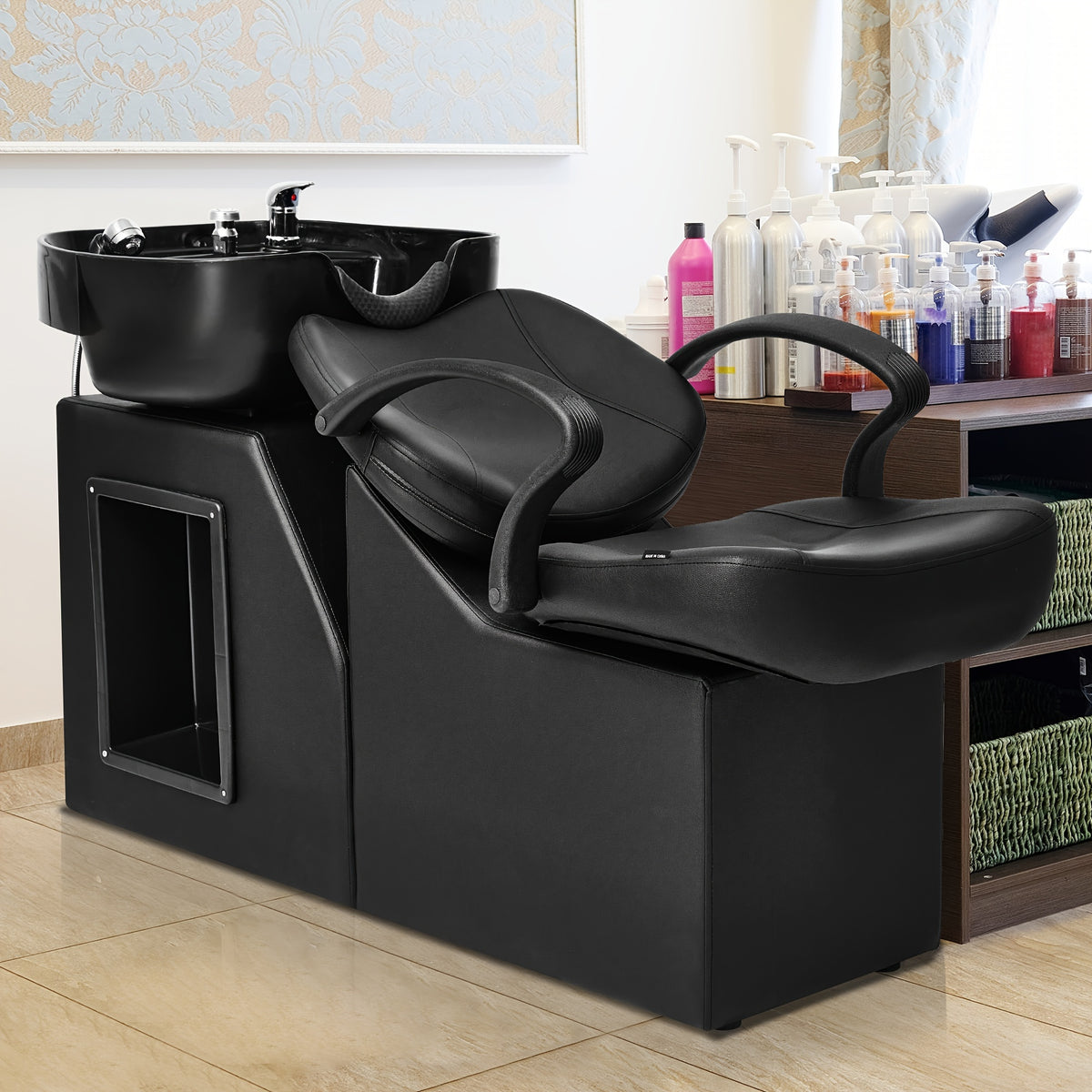 New Backwash Barber Chair ABS Plastic Shampoo Bowl Sink Unit Station Spa Salon Equipment for Valentines Gifts